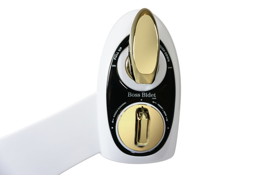 Boss Bidet Bold | White &amp; Gold - Boss Bidet