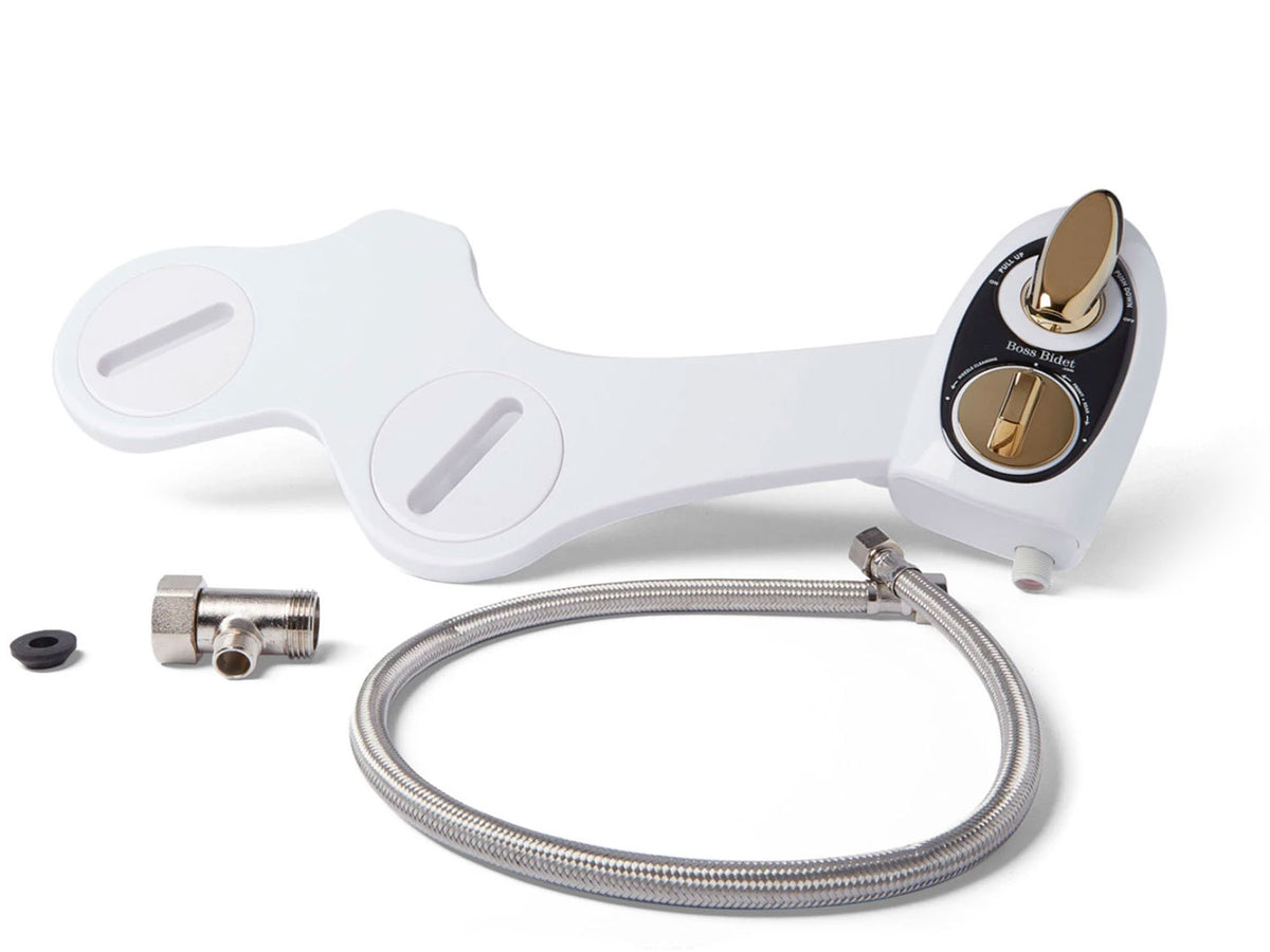 Boss Bidet Bold - White &amp; Gold